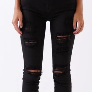 Garage worn twice high waisted skinny